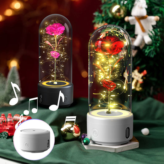 2-in-1 Harmony in Bloom Rose LED Light & Bluetooth Speaker