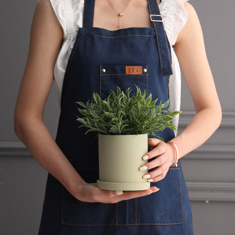 Nordic Industrial-Inspired Colorful Ceramic Succulent Planter