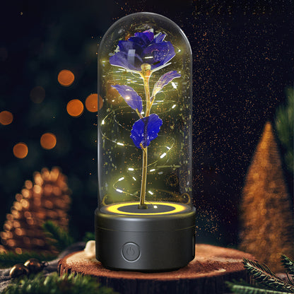 2-in-1 Harmony in Bloom Rose LED Light & Bluetooth Speaker