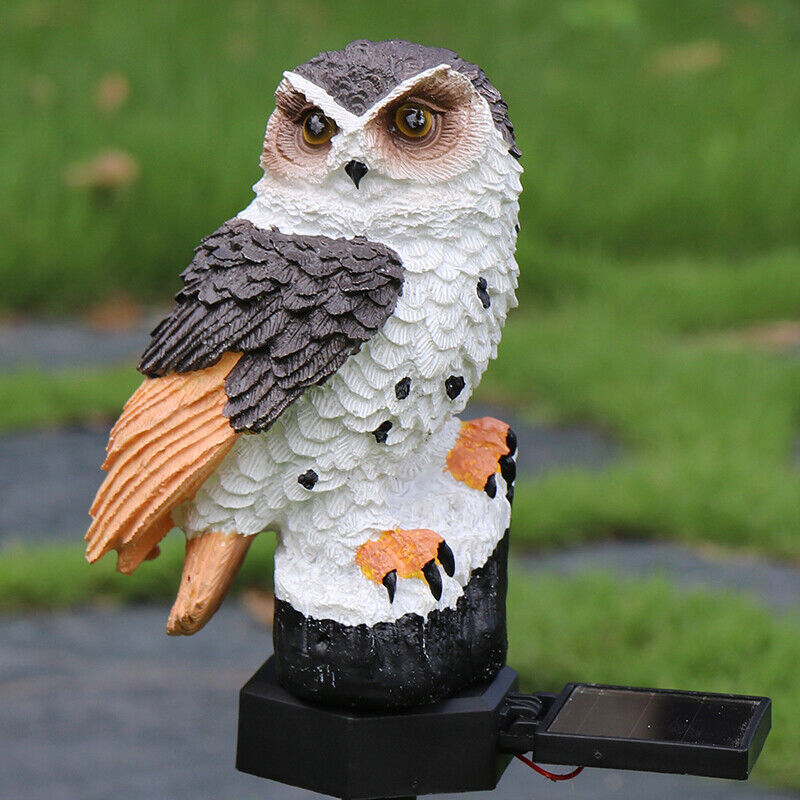 Solar-Powered LED Owl & Parrot Lawn Light – Waterproof Outdoor Garden Lamp