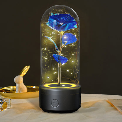 2-in-1 Harmony in Bloom Rose LED Light & Bluetooth Speaker