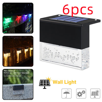 Waterproof RGB LED Solar Step and Fence Light