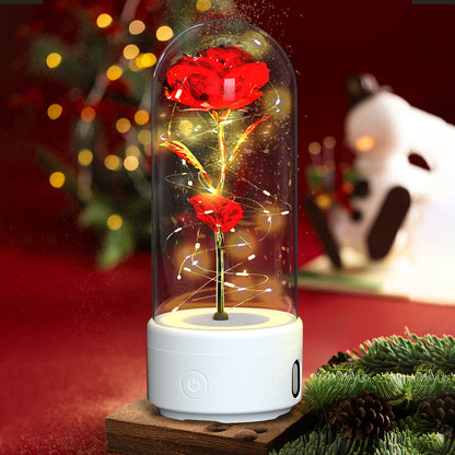 2-in-1 Harmony in Bloom Rose LED Light & Bluetooth Speaker