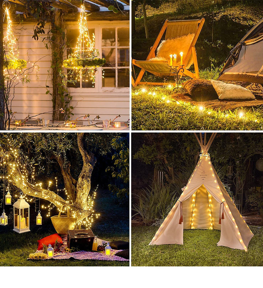 Smart USB Bluetooth LED String Lights: App-Controlled Christmas & New Year Decoration