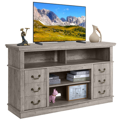 Vintage Farmhouse Wood TV Stand: Well-Designed TV Cabinet for Modern Living Rooms