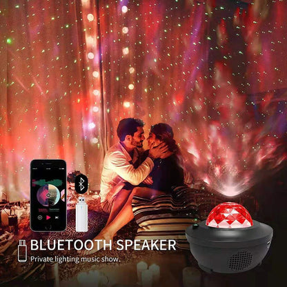 Starry Night Bluetooth Projector: Music, Waves, and LED Magic