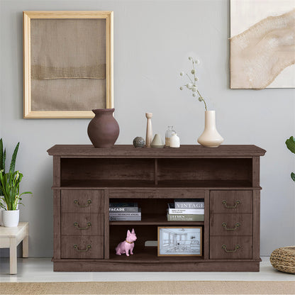 Vintage Farmhouse Wood TV Stand: Well-Designed TV Cabinet for Modern Living Rooms