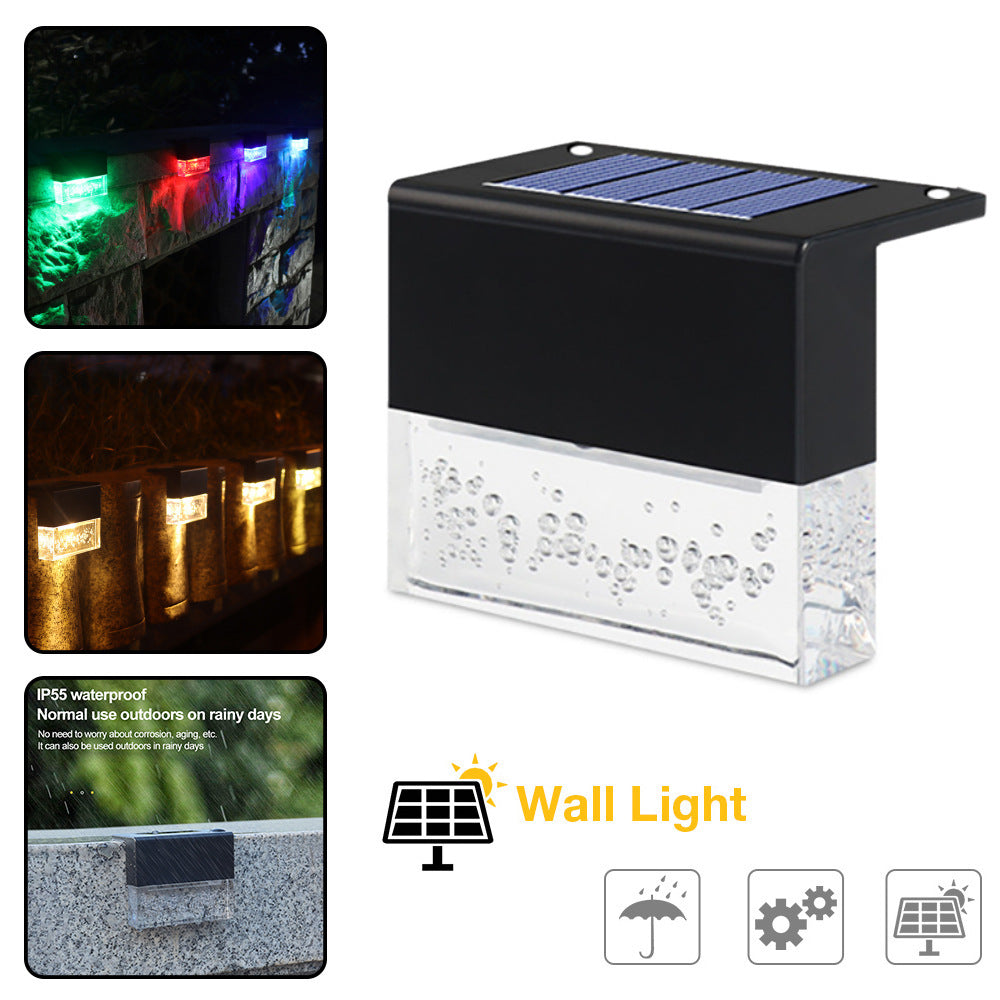 Waterproof RGB LED Solar Step and Fence Light