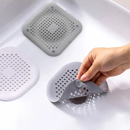 Silicone Hair/Dirt Filter Sink Strainer - Prevent Clogs with Ease