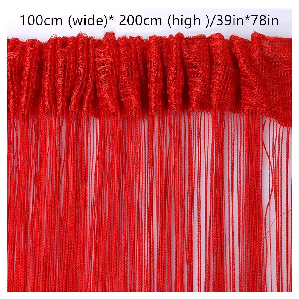 100x200CM Tassel Curtain for Living Room Door or Window