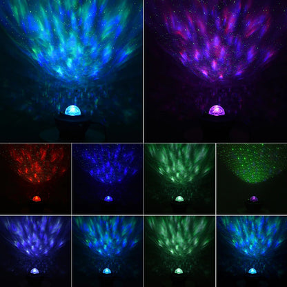 Starry Night Bluetooth Projector: Music, Waves, and LED Magic