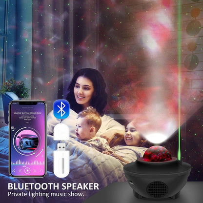 Starry Night Bluetooth Projector: Music, Waves, and LED Magic