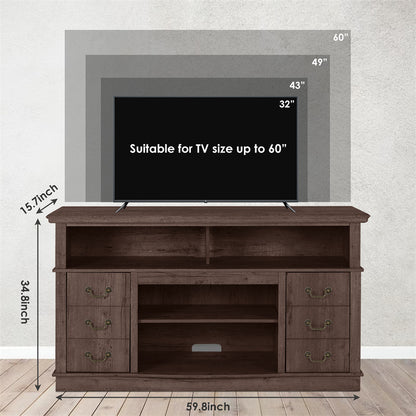 Vintage Farmhouse Wood TV Stand: Well-Designed TV Cabinet for Modern Living Rooms