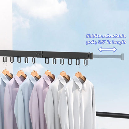 Wall-Mounted Drying Rack: Space-Saving Laundry Organizer